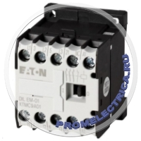 EATON ELECTRIC DILEM-01(24V50/60HZ) - Контактор:3-полюсный Вспомогательные контакты: NC 24ВAC NO x3
