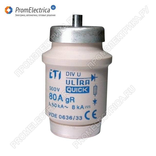 004324001 DIV UQ gR 80A 500V Предохранители серии ULTRA QUICK