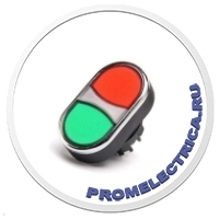 BDK20KY Головка для кнопки сдвоенной красно-зеленой ровной EMAS