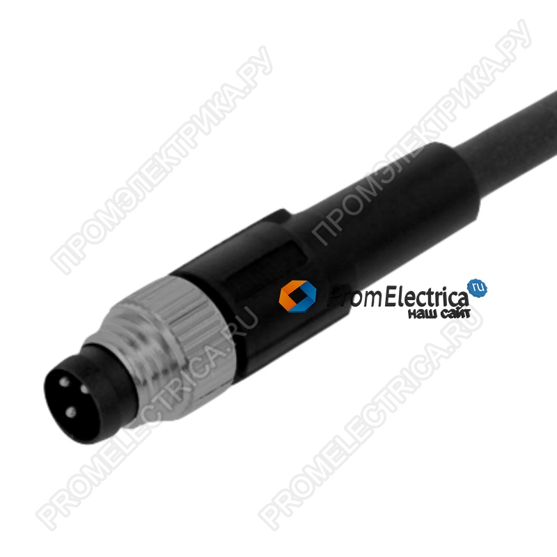 AMPHENOL LTW8P-04AMMM-SL7A02 - Разъем: М8 вилка папа PIN:4 5А прямой IP67 2м