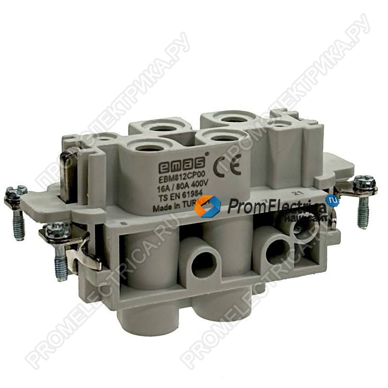 EBM812CP00 Гнездо, 8 полюсов, 80A 4 полюса, 16A
