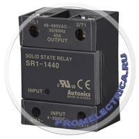 SR1-1440 Твердотельное реле, без радиатора, вход 4-30VDC, напряжение нагрузки 48-480VAC, ток нагрузки 40А