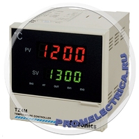 TZ4M-14C Температурный контроллер, 2 дисплея, 4 разряда, 72х72х100мм, аварийный выход, 100-240VAC, выход 4~20