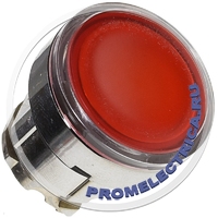 ZB4BW343 Кнопочный переключатель без фиксации 22мм, красный, с подсветкой