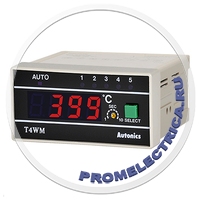 T4WM-N3NPOC Температурный контроллер, 4 разряда, 96х48х1116мм, индикатор, до 5 датчиков,110/220VAC, для CA