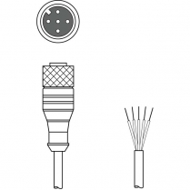 KD U-M12-5A-V1-050 Соединительный кабель 50132079 Leuze