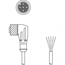 KD U-M12-5W-P1-100 Соединительный кабель 50132539 Leuze