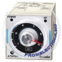 AT8PSN-2 (24 VDC/AC) Таймер аналоговый (секундный), 48х48x80мм, 8 pin, 24VDC