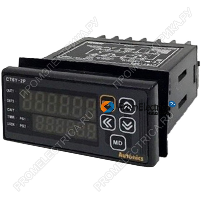 CT6Y-I2T (24 VDC) Счетчик-таймер, цифровой, 72x36x83мм, 6 разрядов, индикатор, RS485, 100-240VAC
