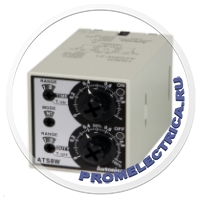 ATS8W-41 (100-240VAC, 24-240VDC) Таймер аналоговый, 38х42x62мм, 8 pin, режим сдвоенного таймера, интервал времени 0,1-1с, 100-240VAC