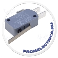 HONEYWELL V15T16-CZ100A02 - Микропереключатель с рычагом SPDT 16A/250ВAC ON-(ON) 1 IP40