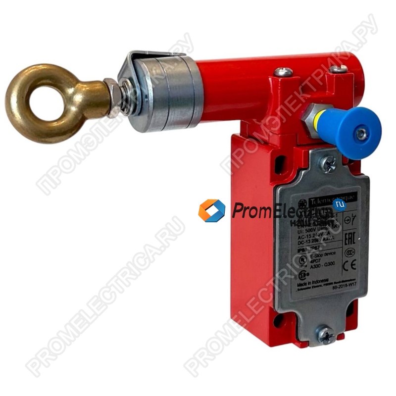XY2CJL15 Аварийный тросовый выключатель, Pg135, 1NC+1NO, левый Schneider Electric