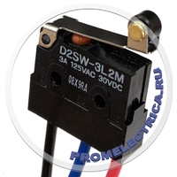 OMRON D2SW-3L2M - Микропереключатель с рычагом (с роликом) SPDT 3A/125ВAC 1