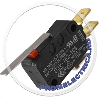 OMRON D3V-162-1A5 - Микропереключатель с рычагом SPDT 16A/250ВAC 10A/30ВDC 1