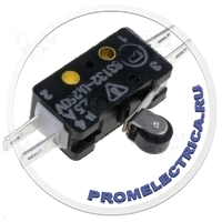 PROMET 83 132 S54 ER75 - Микропереключатель с рычагом (с роликом) SPST-NO + SPST-NC