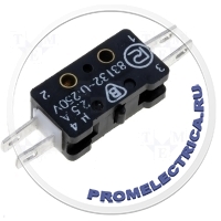 PROMET 83 132 S - Микропереключатель без рычага SPST-NO + SPST-NC 2,5A/250ВAC