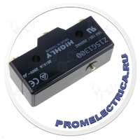 HIGHLY Z15G1300 - Микропереключатель без рычага SPDT 15A/250ВAC ON-(ON) 1 IP40