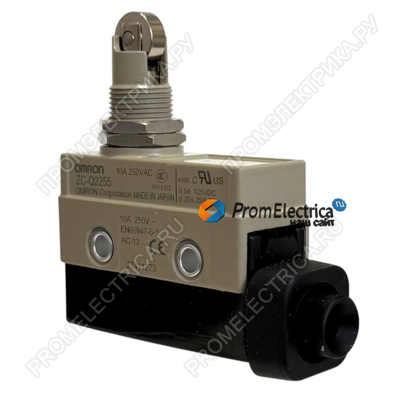 OMRON ZC-Q2255 Концевой выключатель серии ZC, роликовый плунжер, монтаж на панель
