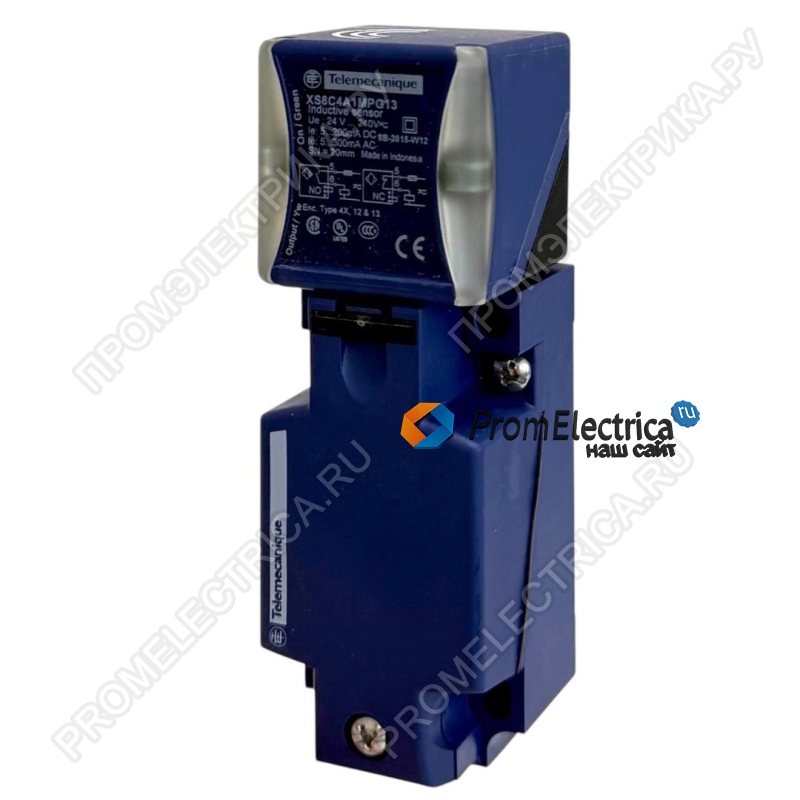 XS8C4A1MPG13 ИНДУКТ ДАТЧИК ПРЯМОУГ, 24-240 В Schneider Electric