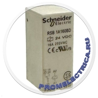 RSB1A160BD РЕЛЕ 1CO 24В ПОСТТОК Schneider Electric