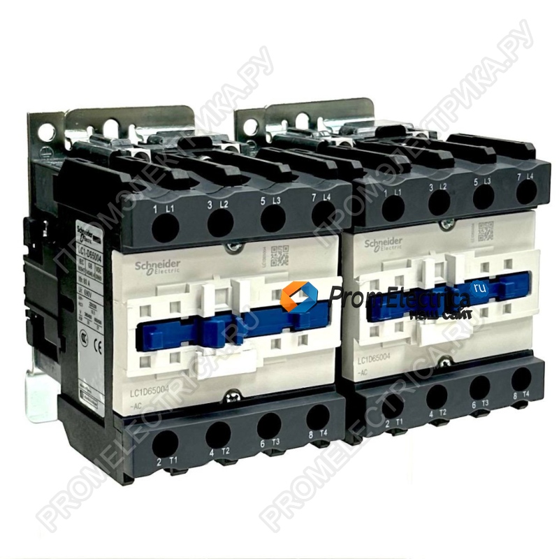 LC2D40004E7 Контактор реверсивный пускатель 4НО AC1,60A,48V50ГЦ Schneider Electric (СБОРКА)