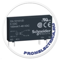 SSL1D101BD Твердотельное реле, вход 16-30 V DC, выход 1-48 V DC, 0,1 A Schneider Electric