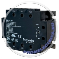 SSP3A225P7 Твердотельное реле, трехфазный выход, вход 180-280 V AC, выход 48-530 V AC, 25 A Schneider Electric