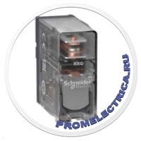 RXG15P7 Интерфейсное реле, прозрачный корпус, без опций, 1 перекидной контакт, 10 A, 230 В пер тока, Schneider Electric