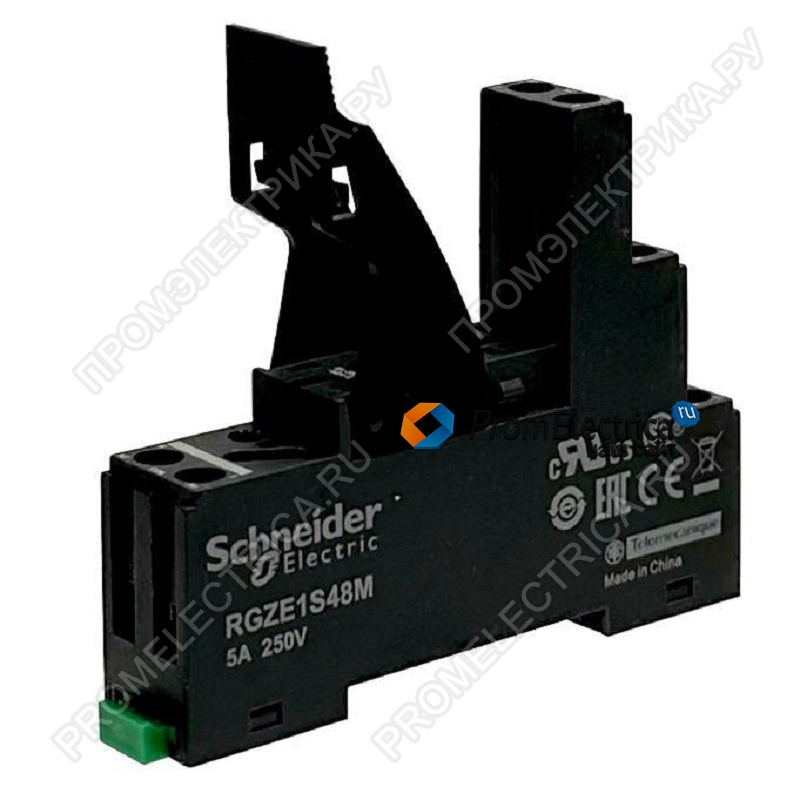 RGZE1S48M Колодка со скобой-держателем, винтовые зажимы, 250 В, 5 A Schneider Electric