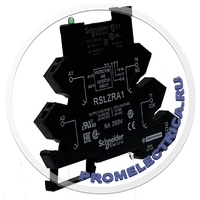 RSLZRA1 Розетка со светодиодным индикатором и цепью защиты, пружинная клемма, 12-24 V Schneider Electric