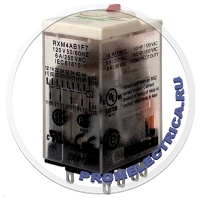 RXM4AB1F7 Миниатюрное реле без светодиода, 4 перекидных контакта, 6 A, 120 V AC, Schneider Electric