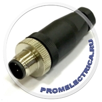 SACC-M12MS-4CON-PG 7-M - Разъем 4 pin М12, кабельный штекер 1662528 Phoenix Contact разъем м12 4 pin