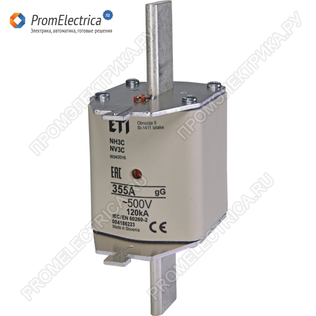 004186223 NH3C gG 355A/500V характ gG
