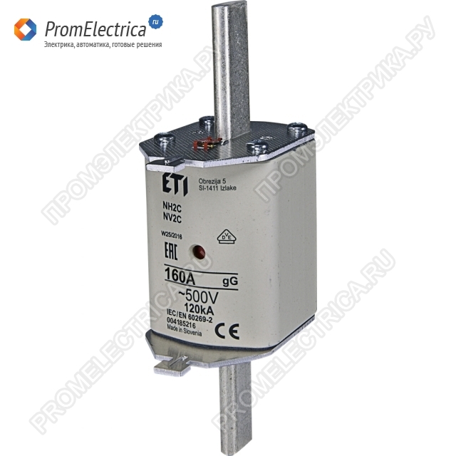 004185216 Предохранитель ножевой NH-2C/gG 160A 500V KOMBI ETI