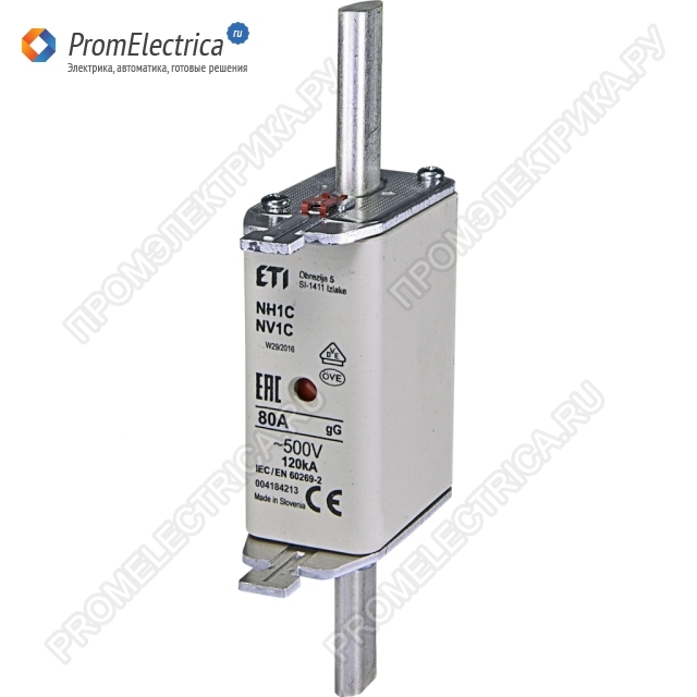 004184213 NH1C gG 80A/500V характ gG