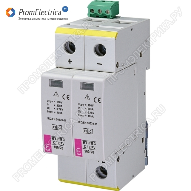 002440428 ETITEC C T2 PV 100/20 Ограничители перенапряжения для PV