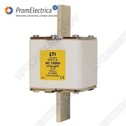 004110294 NHS3 gPV 315A/1000V DC Ножевой предохранитель