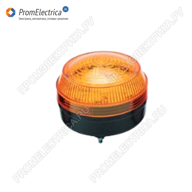 MS86W-R00-Y 12-24VDC cветосигн низкопрофсветод лампа Д86 (желтый, пост/мигающее вращение) Autonics