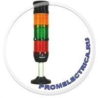 IK73L024ZM01 Сигнальная колонна светодиодная с зуммером 70 мм, цвета: красный, зеленый, желтый, 24 Вольт