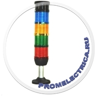 ik74l024zm01 Сигнальная колонна светодиодная с зумером 70 мм, цвет: красный, зеленый, желтый, синий 24В