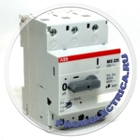 1SAM151000R1010 Автоматический выключатель 9А, 6-9А, MS225-90 ABB