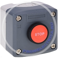 GB5-D114E Пост кнопочный кнопка красная STOP 22мм, NO+NC, 3A