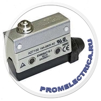 AZ-7100 Концевой выключатель, SPDT, 10А, 250V, IP64, короткий кнопочный толкатель