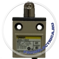 D4C-1502 Концевой выключатель с роликовым плунжером IP67, SPDT, 5A 250VAC 2A 30VDC