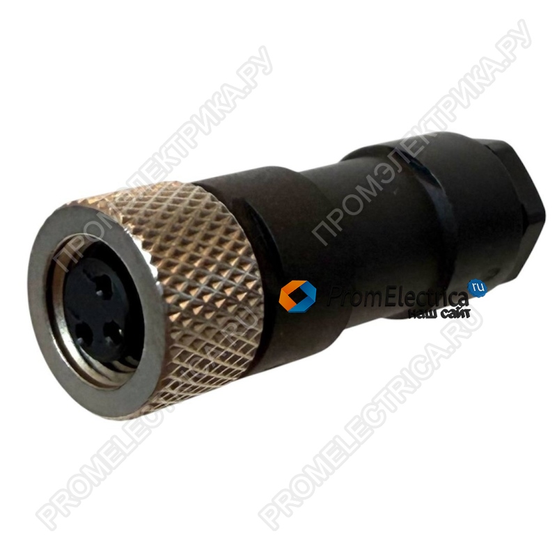XZCC8FDM30S коннектор М8 прямой, 3 штыря Schneider Electric