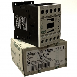 EATON ELECTRIC DILA-40(24VDC) - Контактор:4-полюсный 24ВDC 4А NO x4 Серия: DILA-40