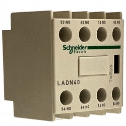 LADN40 Блок дополнительных контактов 4НО, фронтальный монтаж, крепление с помощью винтовых зажимов, Schneider Electric