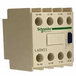 LADN22 Дополнительный контактный блок 2НО+2НЗ, фронтальный монтаж, крепление с помощью винтовых зажимов, 10А, 690В, Schneider Electric