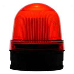 SL70B-R-12V Проблесковый светодиодный красный маячок 70 мм, 12 Вольт, сирена 80 дБ SL70B-012-R